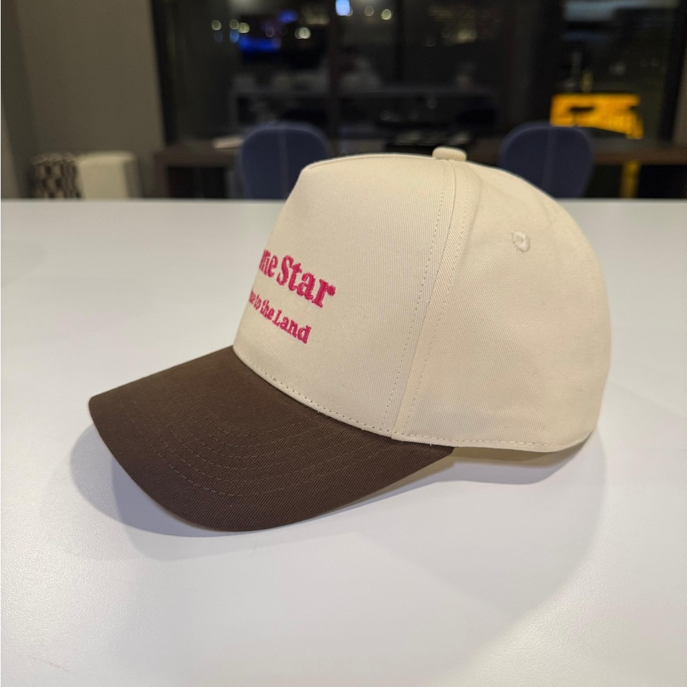 Cream and Brown Baseball Cap